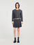 Short rhinestone suit skirt