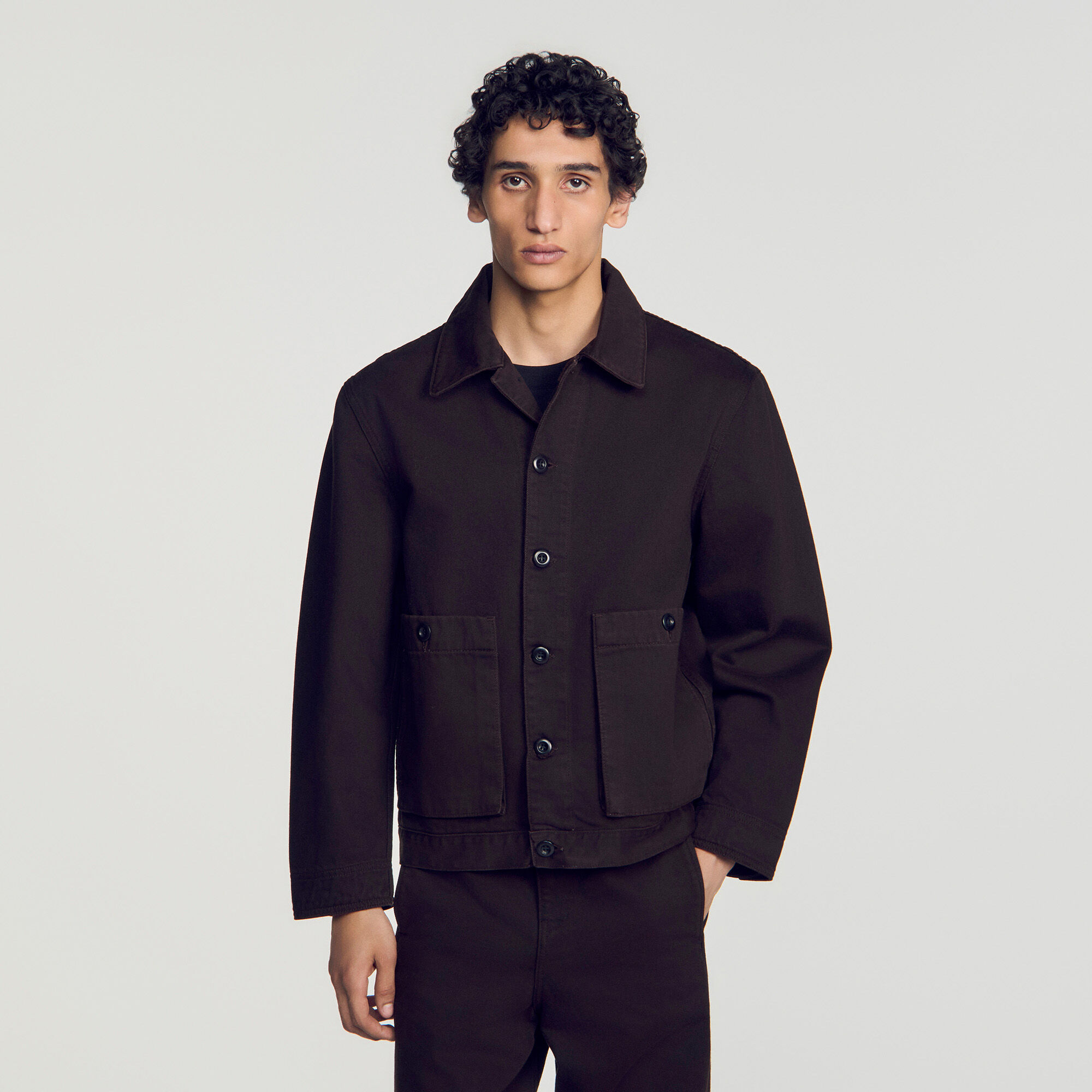 Denim worker jacket