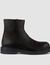 Zipped leather ankle boots