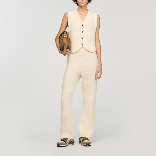 Cable knit jacket - Women | Sandro