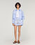 Embroidered cotton shorts