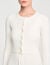 Cropped rib knit cardigan