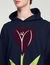 Embroidered tulip hoodie