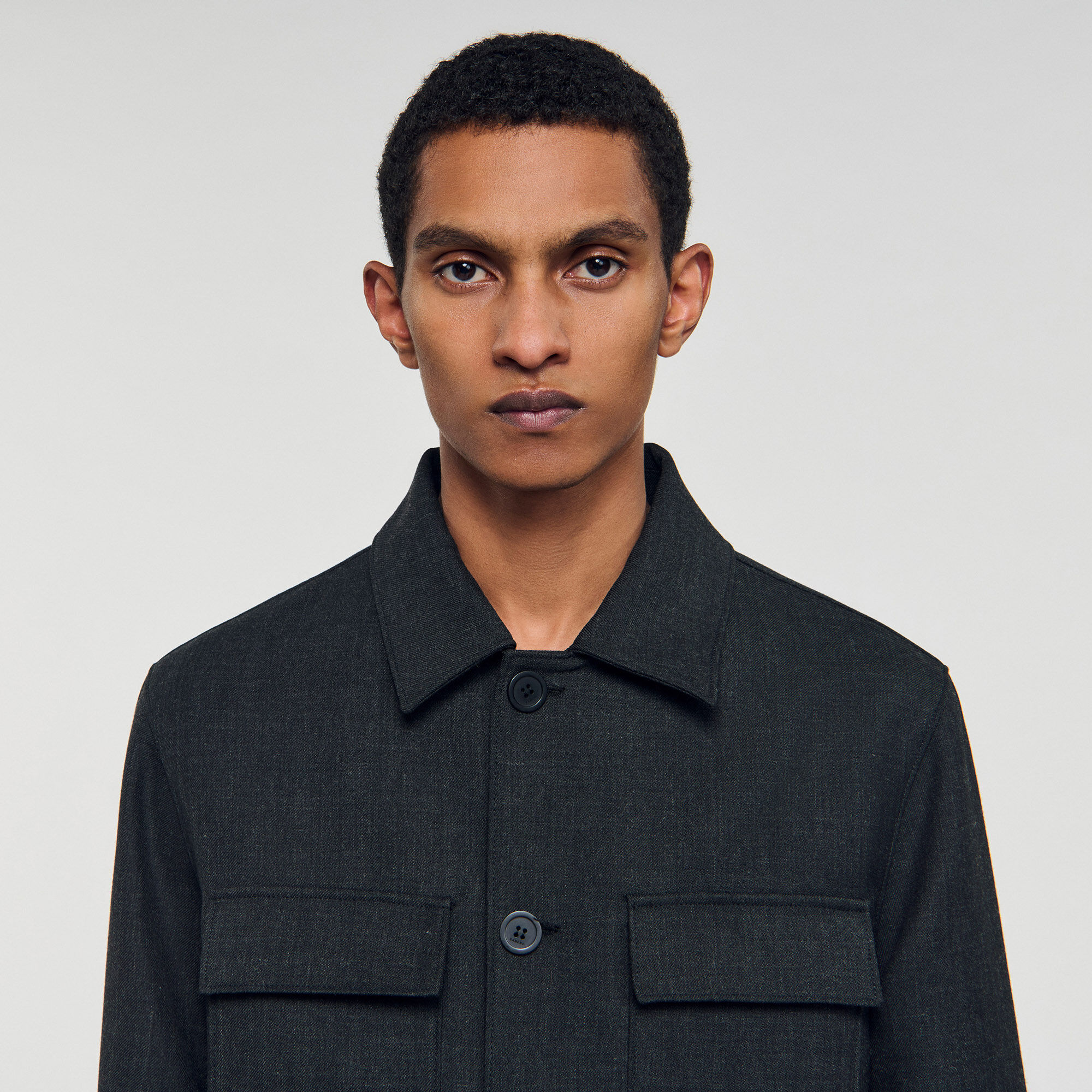 Wool overshirt