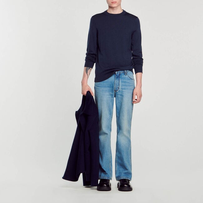 Fine knit wool sweater