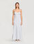 Stripy maxi dress with straps