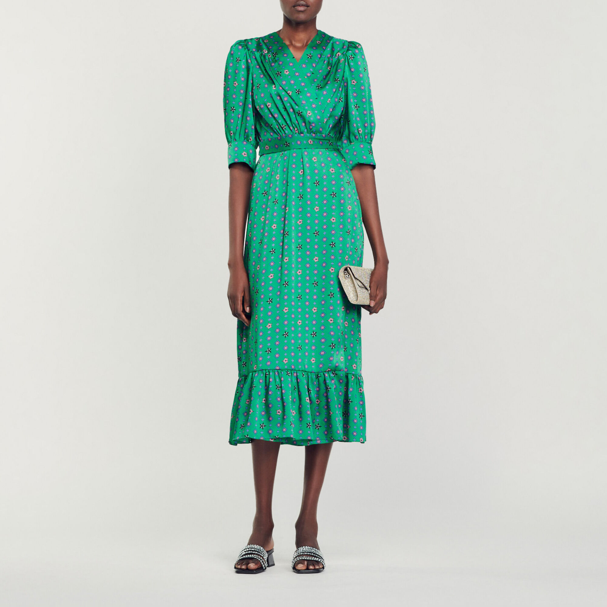 Sandro wrap dress hot sale