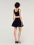 Cropped decorative knit jumper