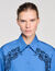 Embroidered and beaded shirt