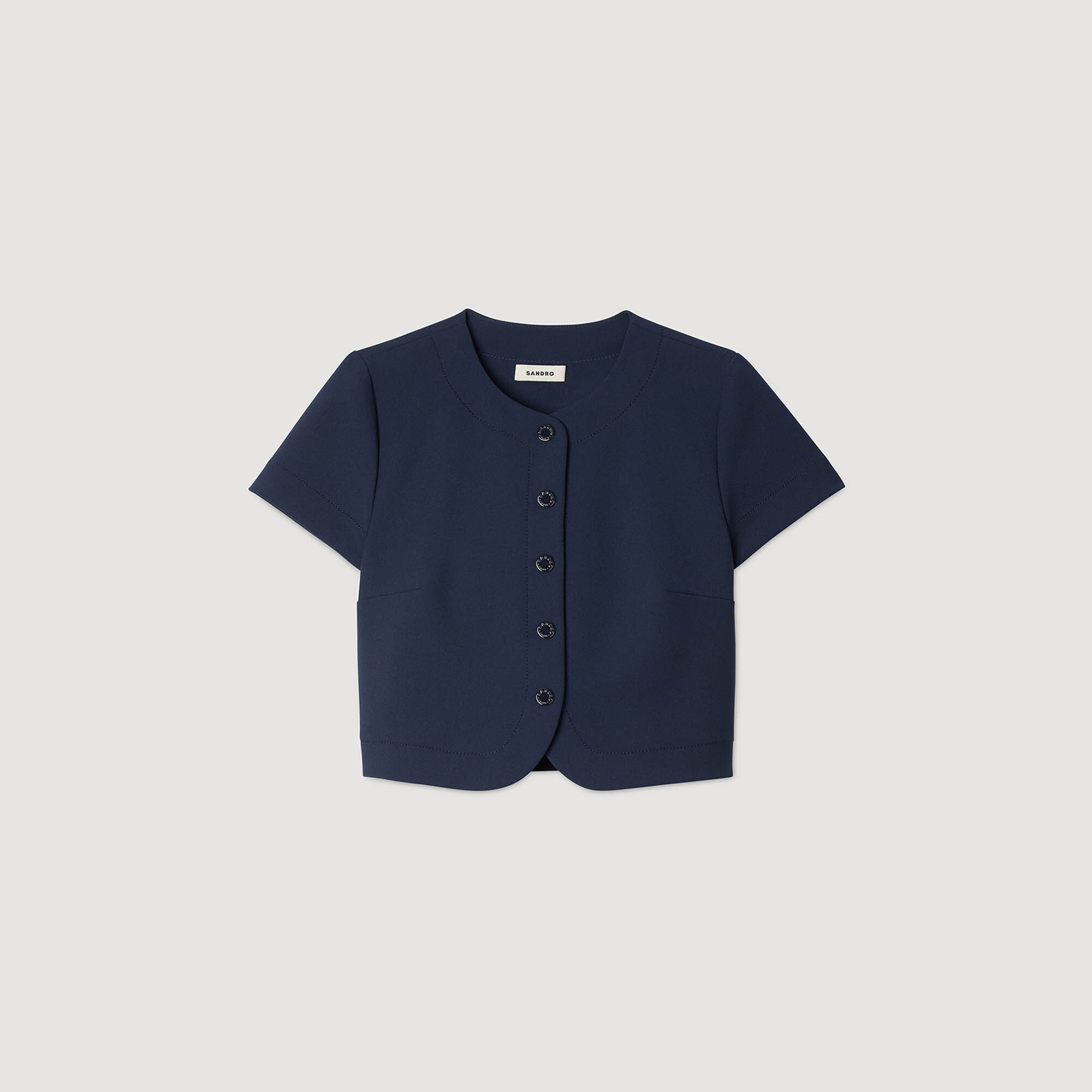 Buttoned crop top