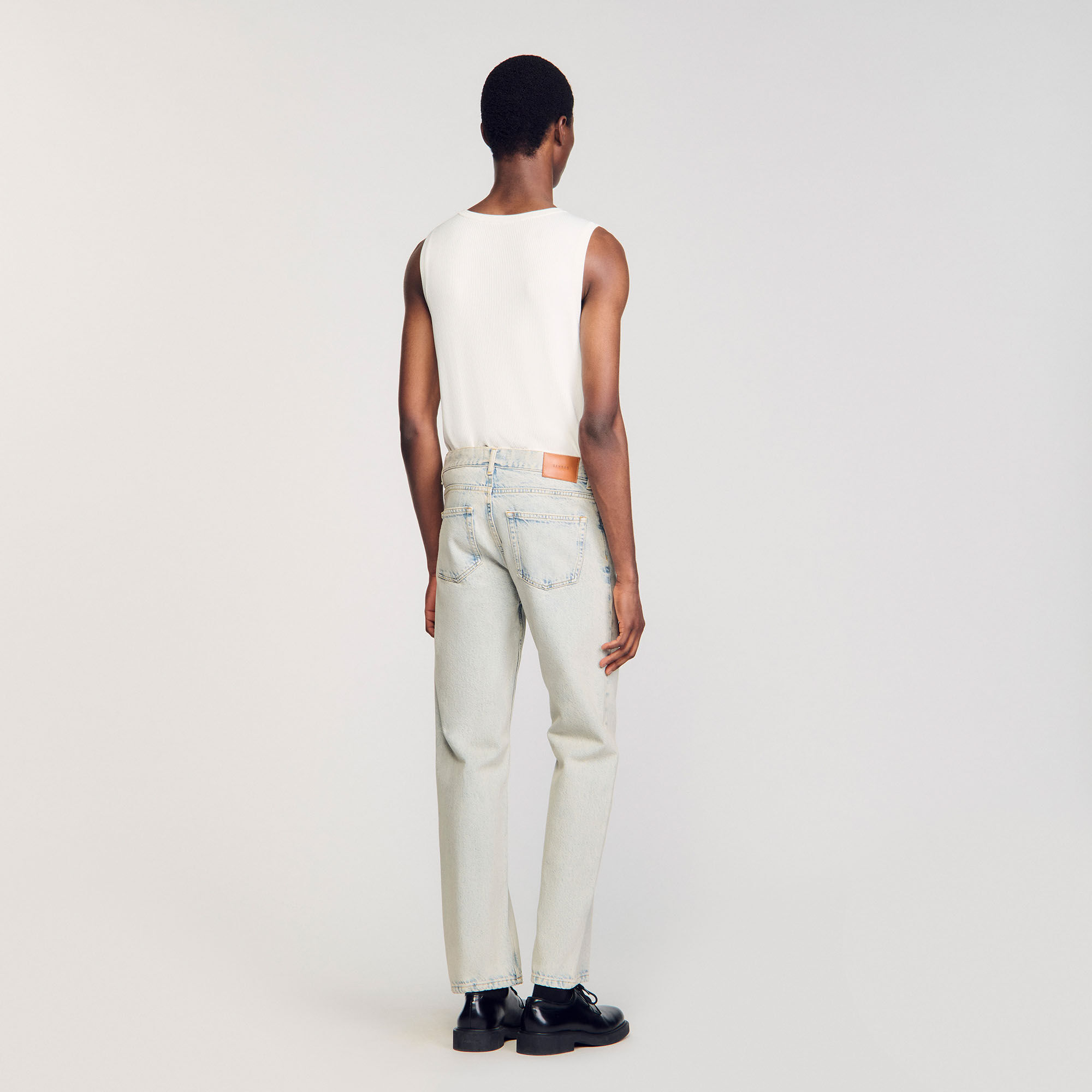 Regular faded jeans