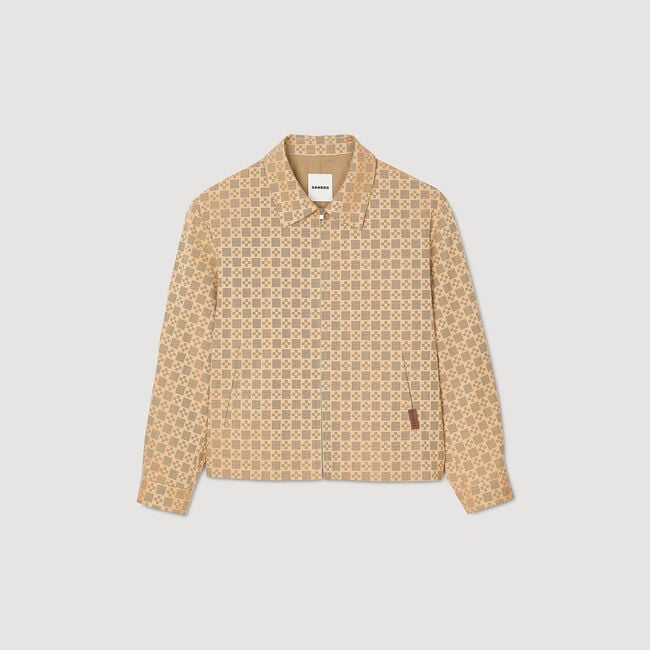 Square Cross zip-up jacket