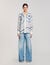 Spiral-motif silk shirt