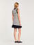 Striped knit short dress
