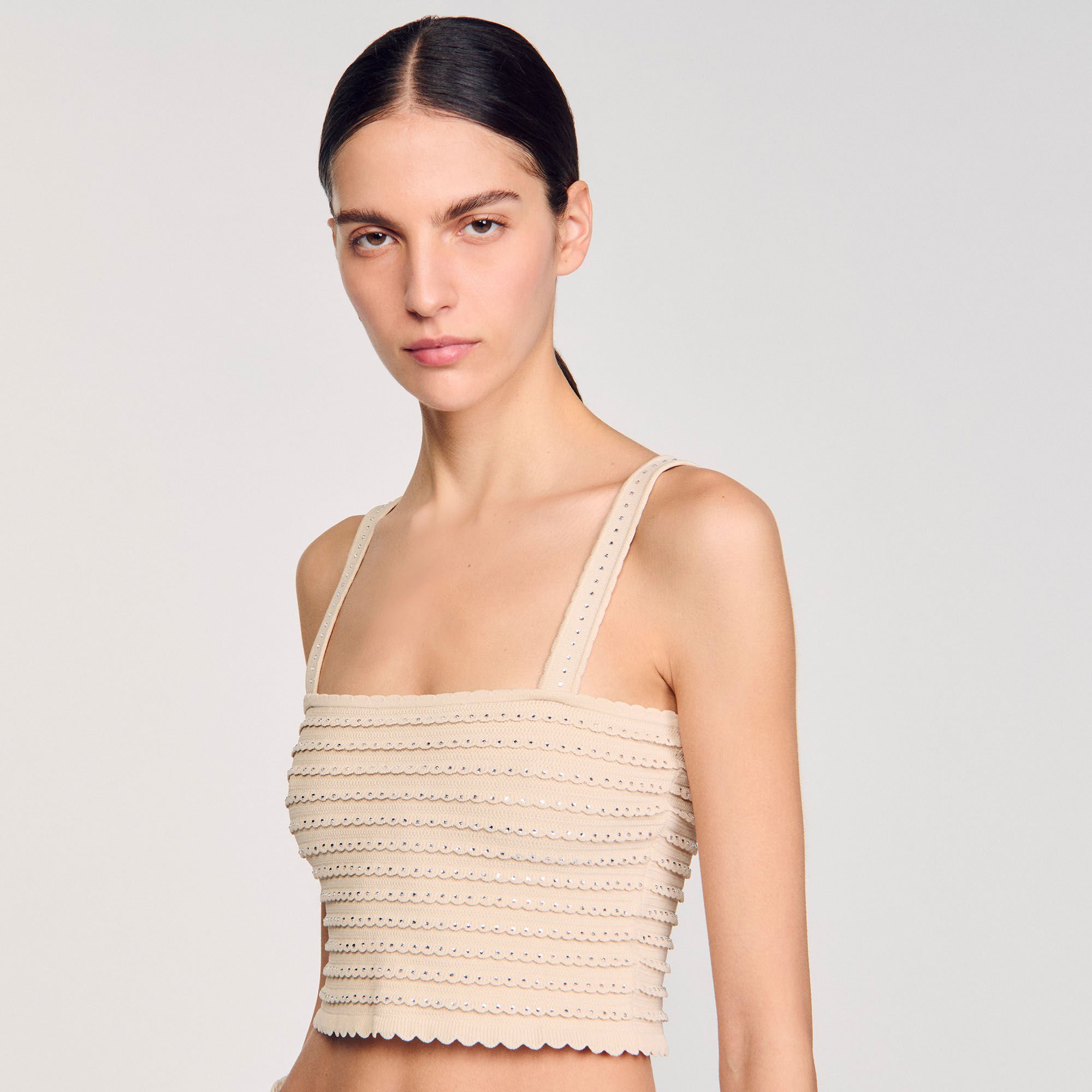 トップス RRR123 Penta cropped knit RRR123 【アールアールアールワンツースリー】 PENTA CROPPED
