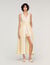 Trimmed linen maxi dress