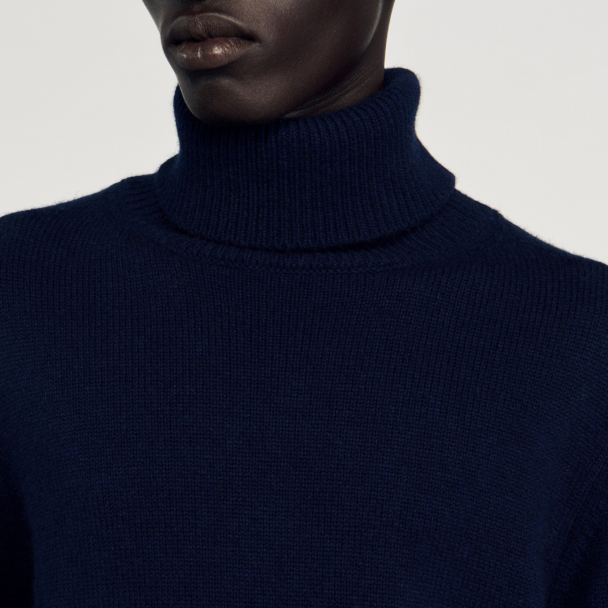 Wool and cashmere turtleneck jumper