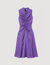 Satin-finish midi dress