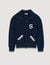 Wool cardigan with patch S
