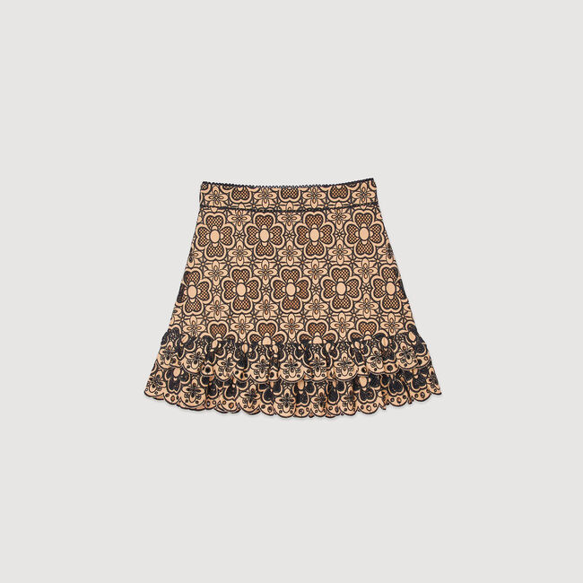 Broderie anglaise short skirt