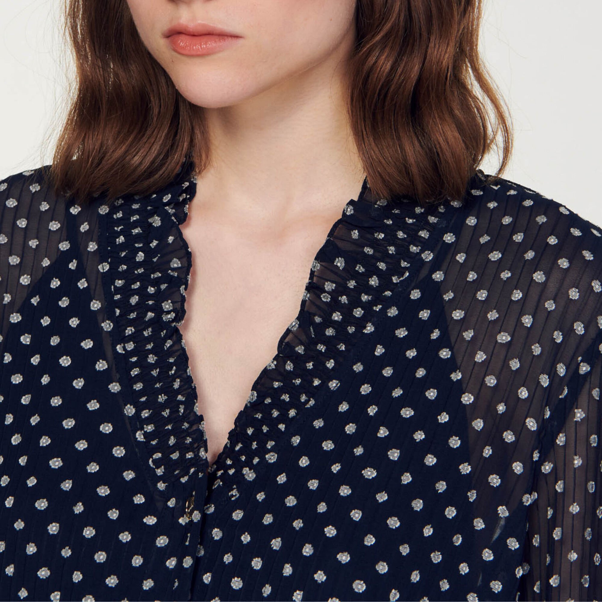 Short polka dot dress