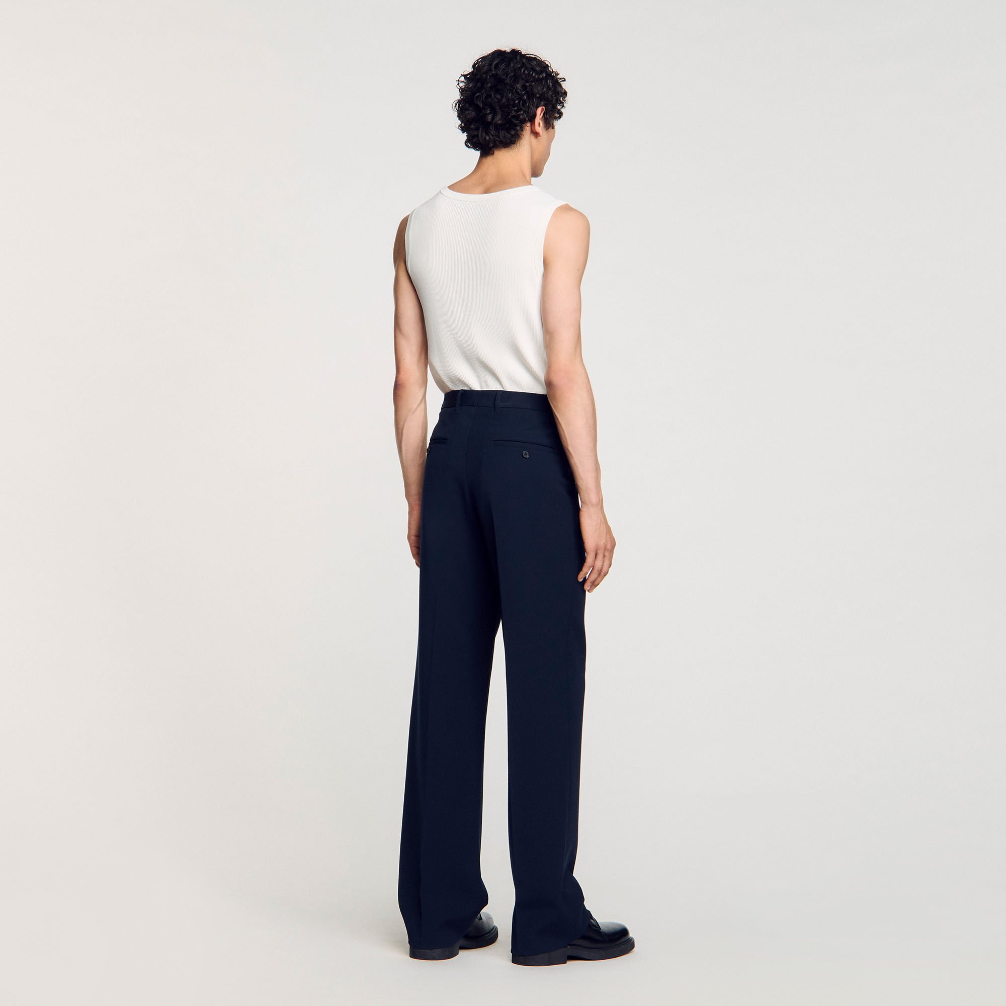 Wool suit trousers