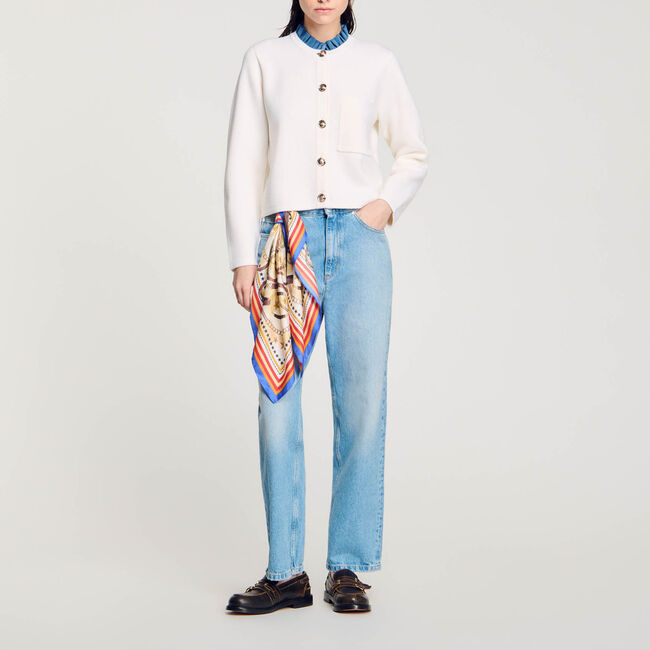 High-neck cardigan - Women | Sandro