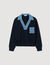 Jumper with denim details