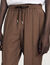 Elasticated straight-leg trousers
