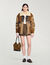 Shearling collar jacket