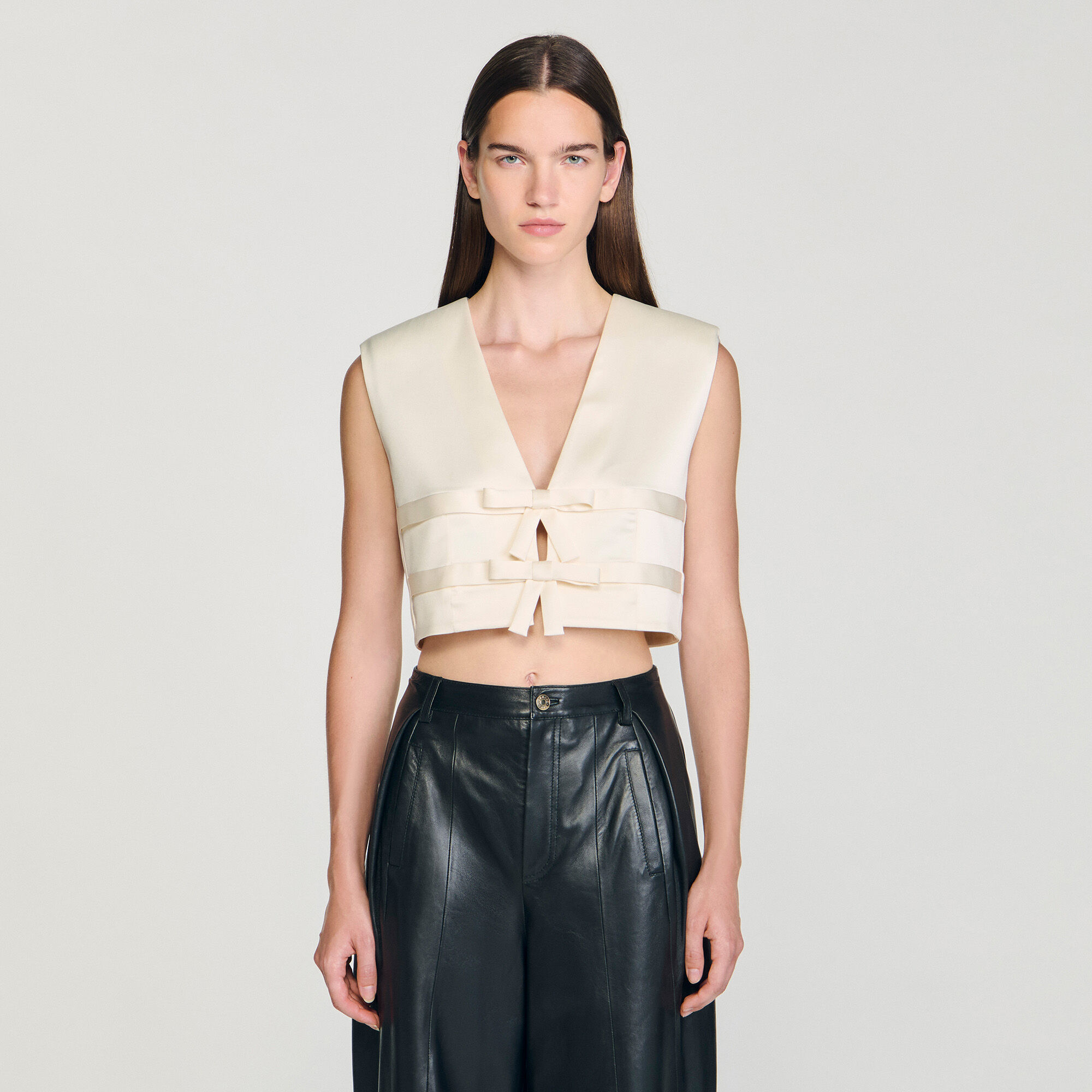 Satin crop top