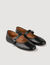 Shiny leather ballet flats