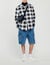 Quilted checked jacket