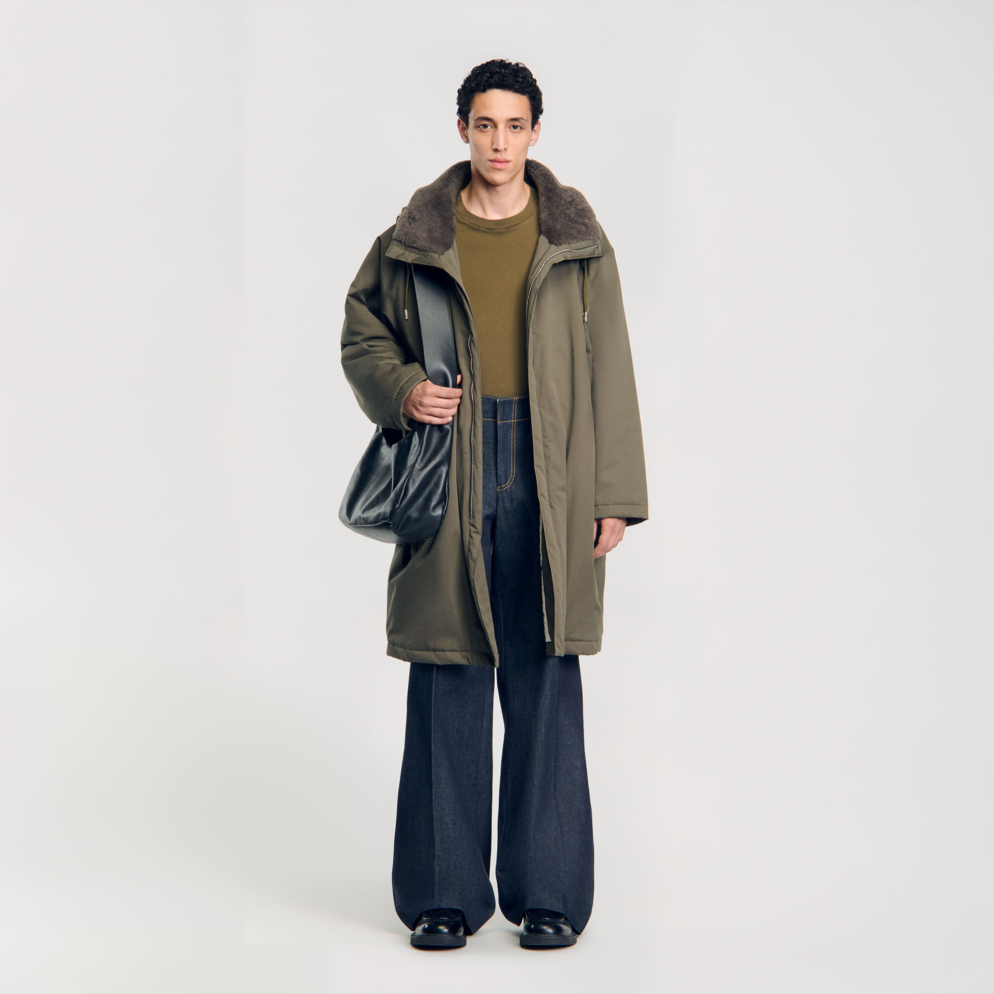 Hooded coats for men Sandro Paris