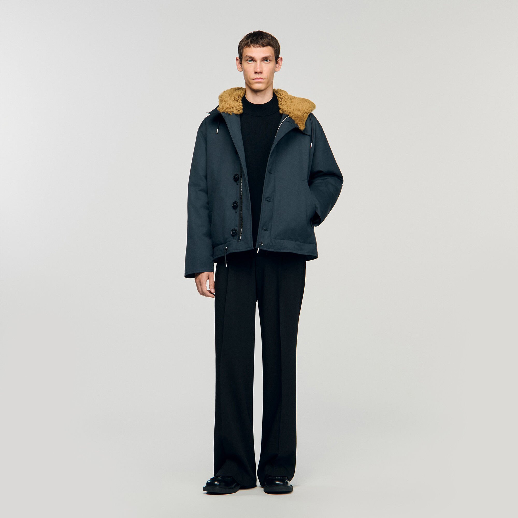 Hooded cotton parka