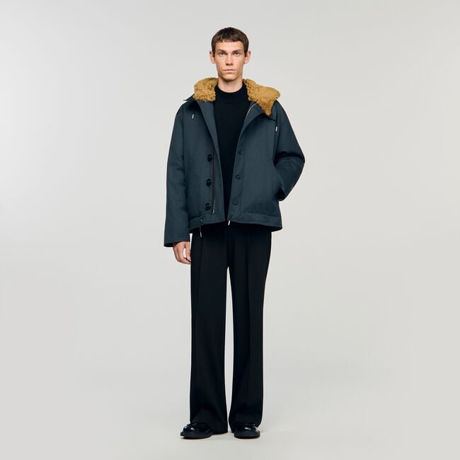 Hooded cotton parka