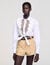 Lace bib shirt
