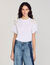 T-shirt with embroidered flowers