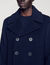 Straight-fit wool-blend coat