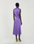 Satin-finish midi dress