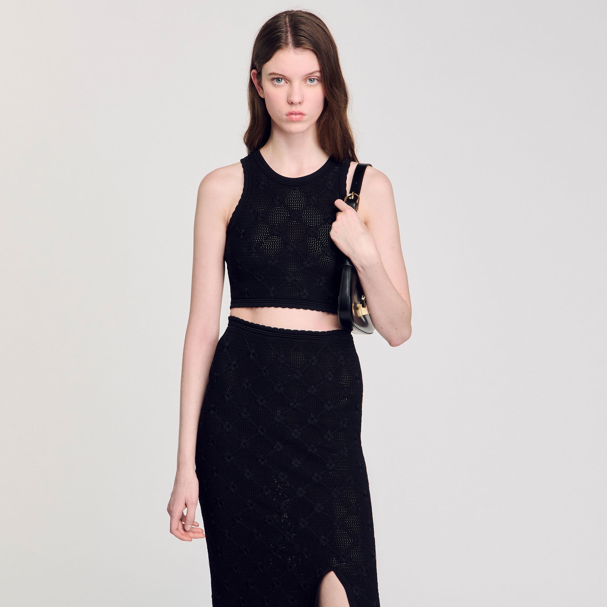 Decorative knit top