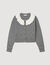 Cardigan with contrast collar