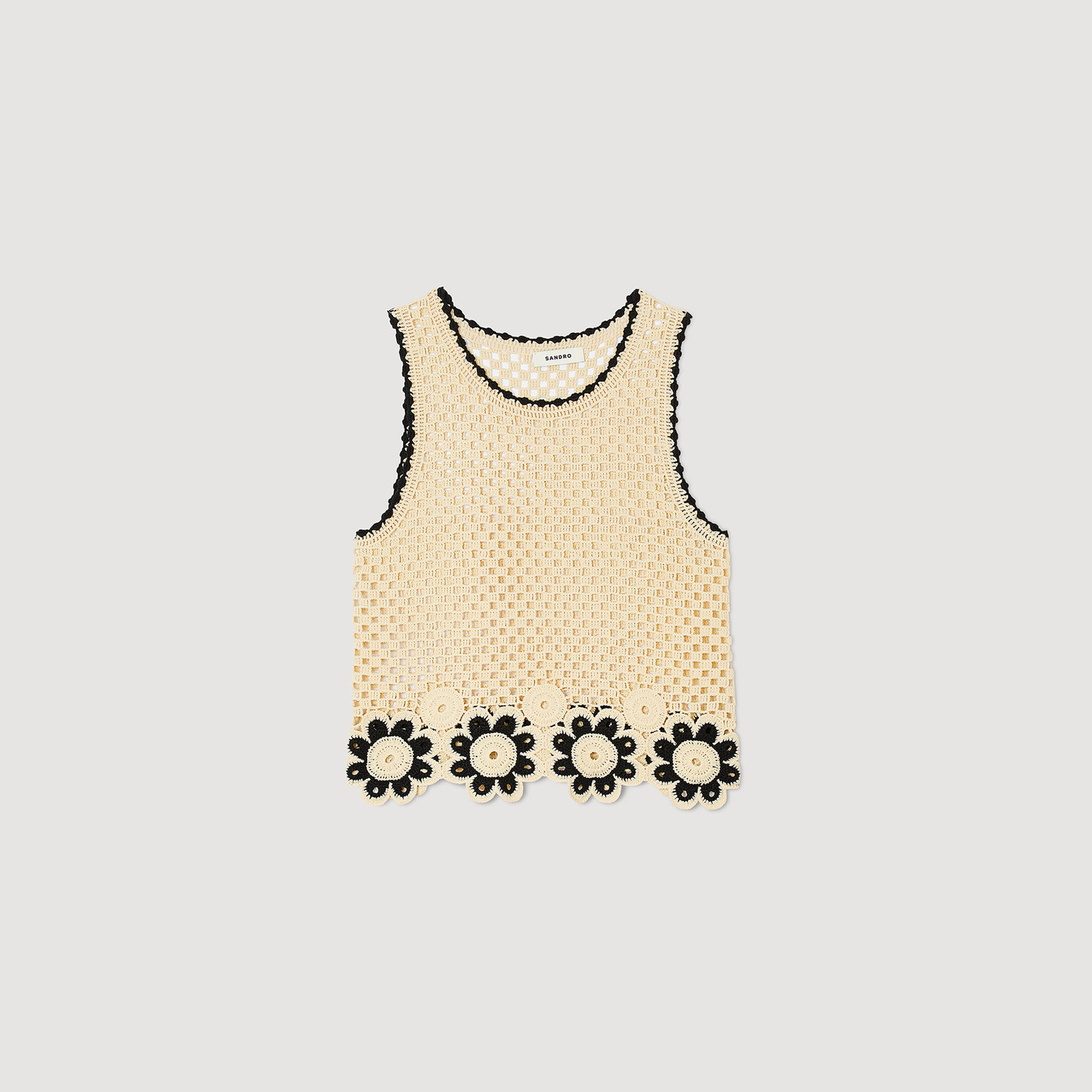 Crochet knit top