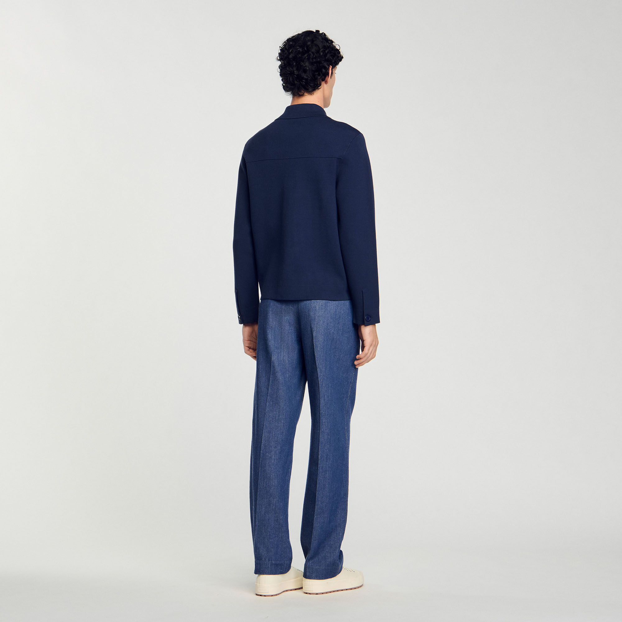 SANDRO ニットジャケット SANDRO ニットジャケット | ブラック | FARFETCH JP