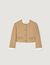 Cropped wool-blend jacket