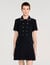 Short buttoned tweed dress