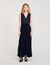 Pleated maxi dress