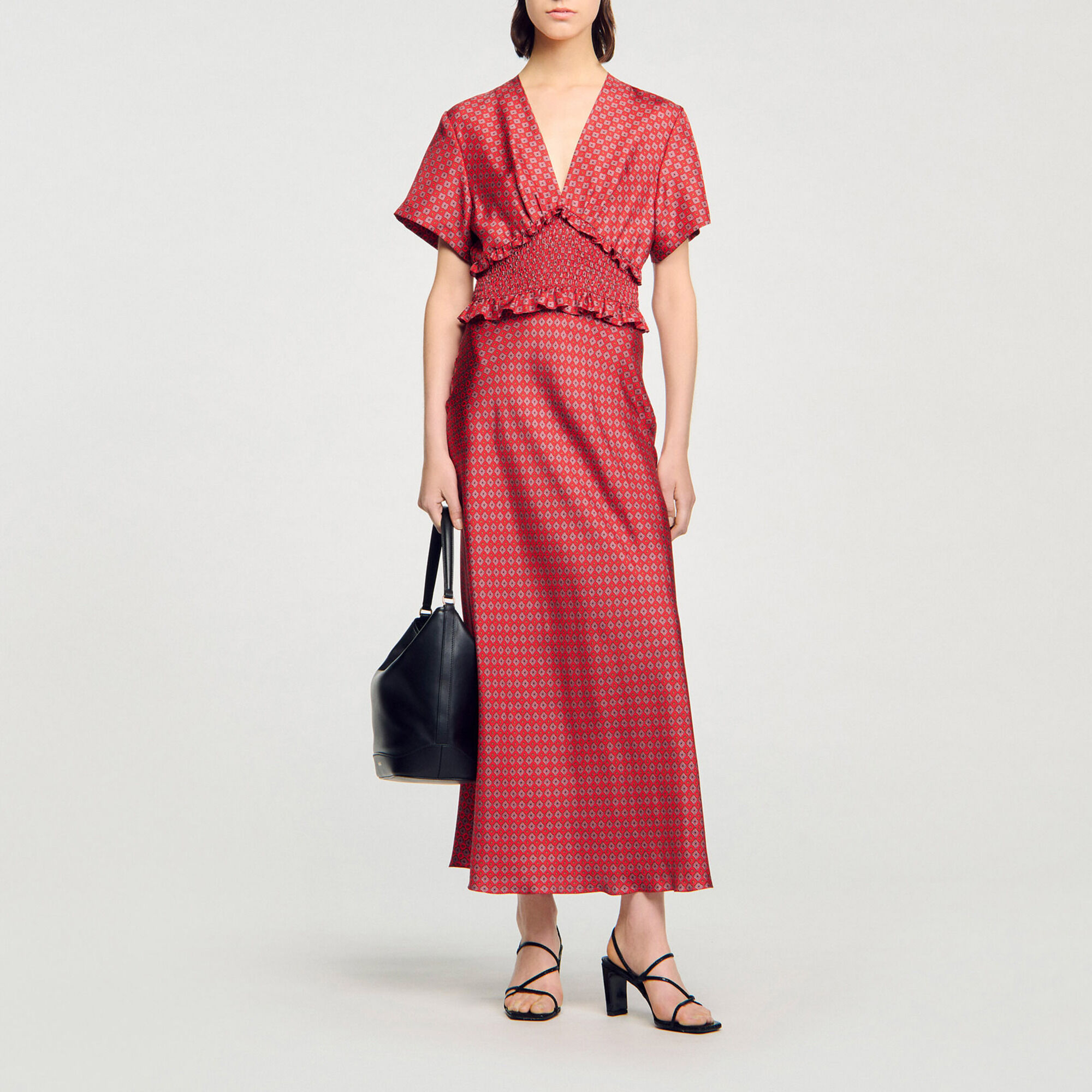 Scarf print maxi dress - Women | Sandro
