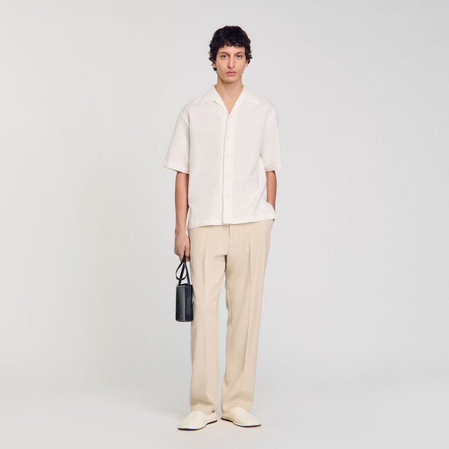 Cotton and linen shirt