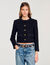 Ruffled tweed jacket
